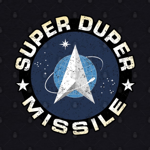 Super Duper Missile Circular Design With Star Force Logo by pbdotman